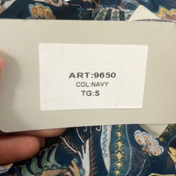 NWT LARA GUIDOTTI Silk Blend Floral Printed Maxi Dress - Picture 13 of 15